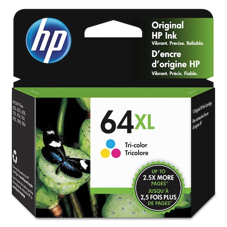 Hp HP 64XL Original High Yield Inkjet Ink Cartridge - Tri-color - 1 Each - 415 Pages N9J91AN#140